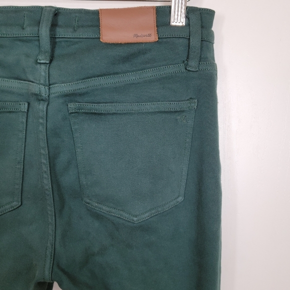 Madewell 9" Mid-Rise Skinny Jeans Green Size 26 - Picture 11 of 11